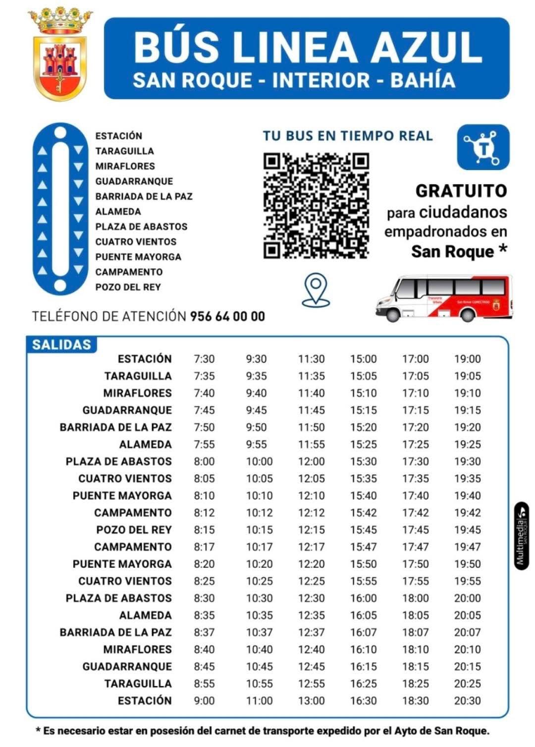 Horarios Bus Azul
